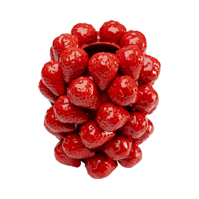 ストロベリーズ レッド 24cm フラワーベース 