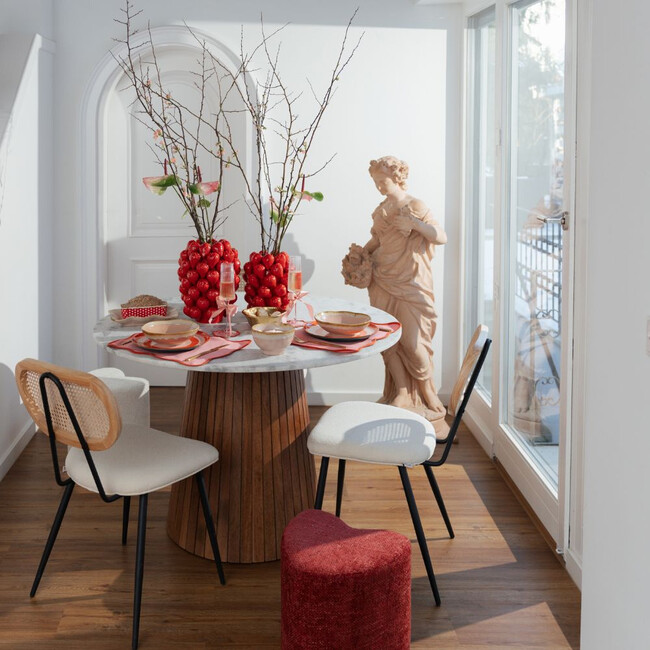 ストロベリーズ レッド 24cm フラワーベース 