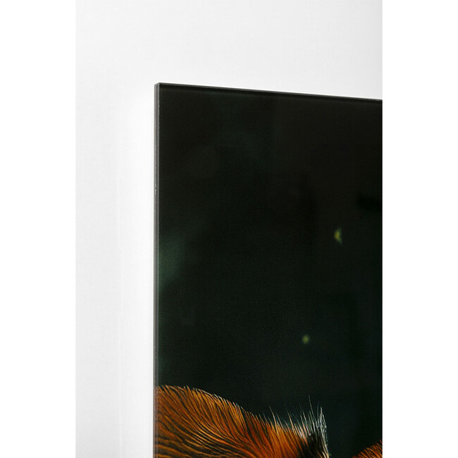 アストロノート ドッグ 80x60cm ガラスアート 