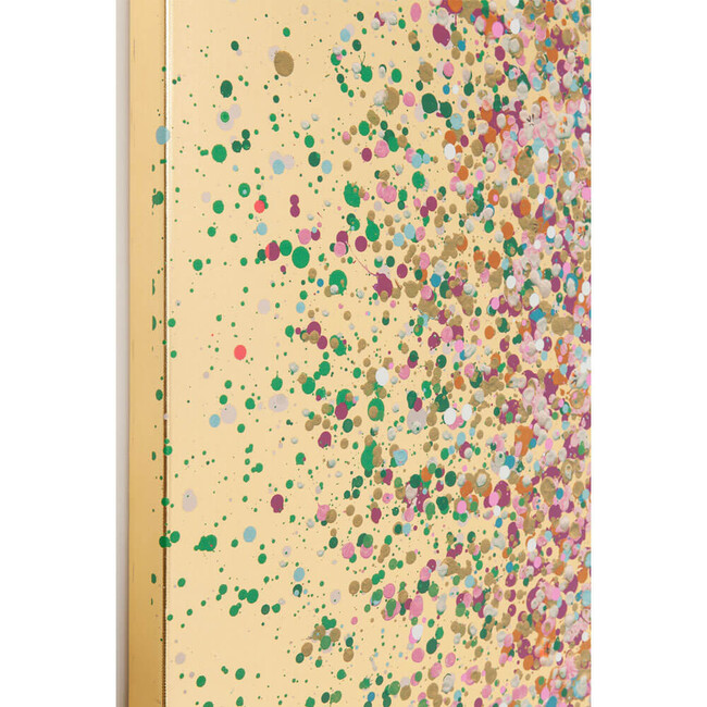 フラワーボート ゴールドピンク 40x50cm タッチドピクチャー * 