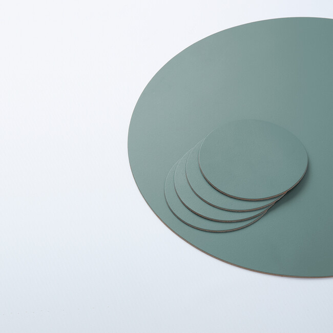 ruca（ルカ） Round Coaster（ラウンドコースター）Eucalyptus Green ※コースターの販売ページとなります。