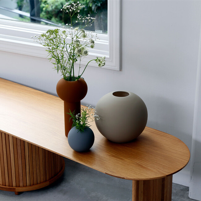 Pillar Vase 24cm Coconut 