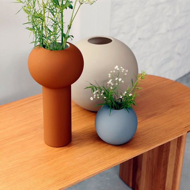 Ball Vase 10cm Grey 