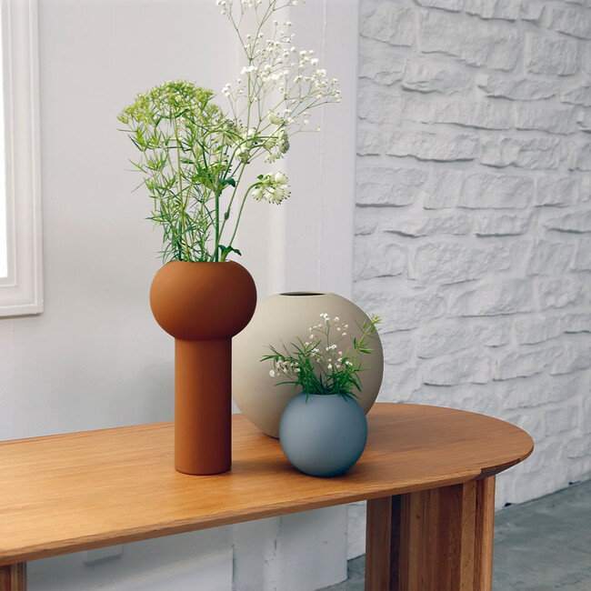 Ball Vase 20cm Sand 