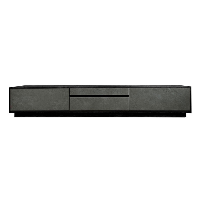 DAVANTI （ダヴァンティ）テレビボード（MIW+IVC） カラー：BK+GYC　サイズ：210cm