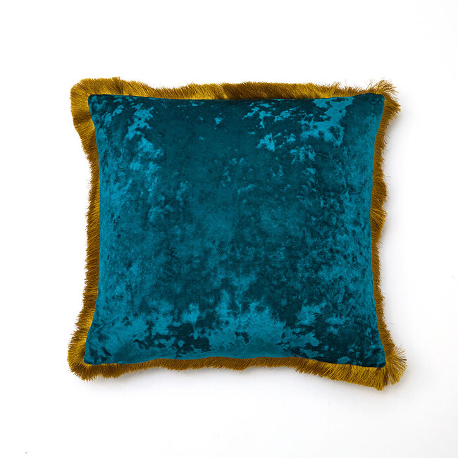 【在庫なし】カンヌブルーグリーン45x45cm　クッション 