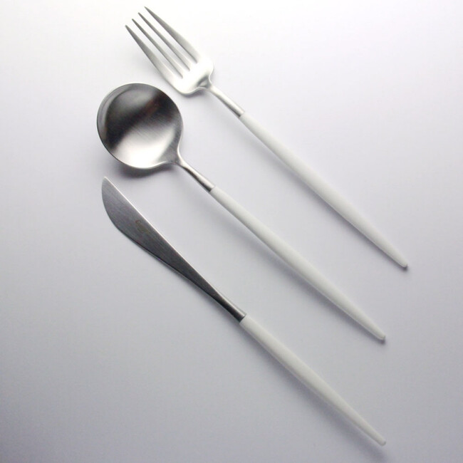 クチポール ゴア ディナーフォーク / ホワイト×シルバー 
