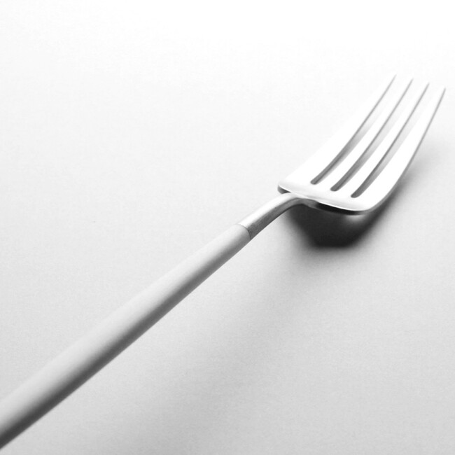 クチポール ゴア ディナーフォーク / ホワイト×シルバー 
