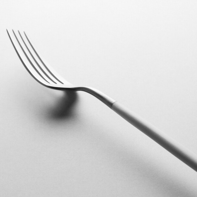 クチポール ゴア ディナーフォーク / ホワイト×シルバー 