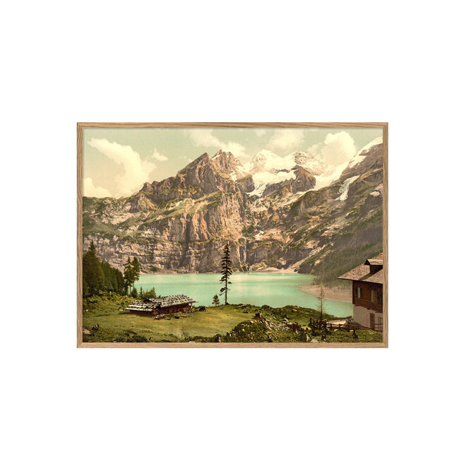 ポスター OESCHINEN LAKE / 50×70cm / オークフレーム 