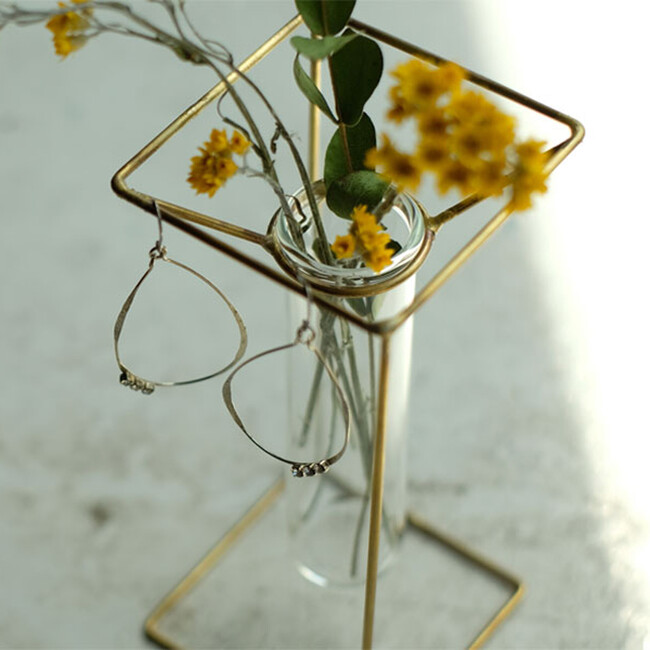 PIKE stand brass vase スクエア 