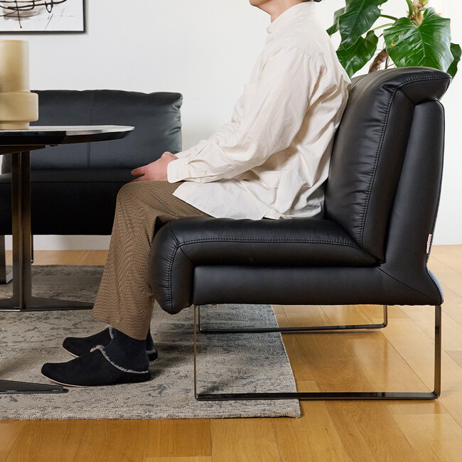 Baryon（バリオン）3Pソファ（スレートグレー）* 脚はオーダー色のガンメタリック