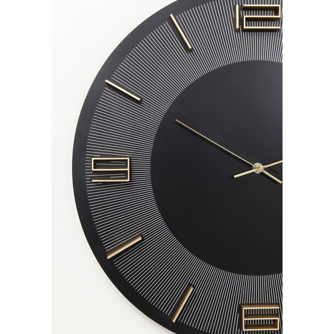 レオナルド ブラック/ゴールド ウォールクロック 