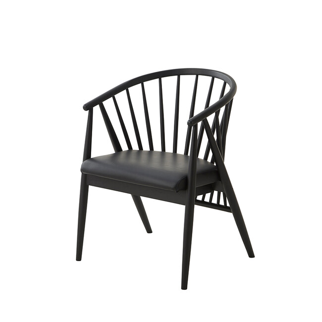 ノラ ダイニングチェア（Black） Black
