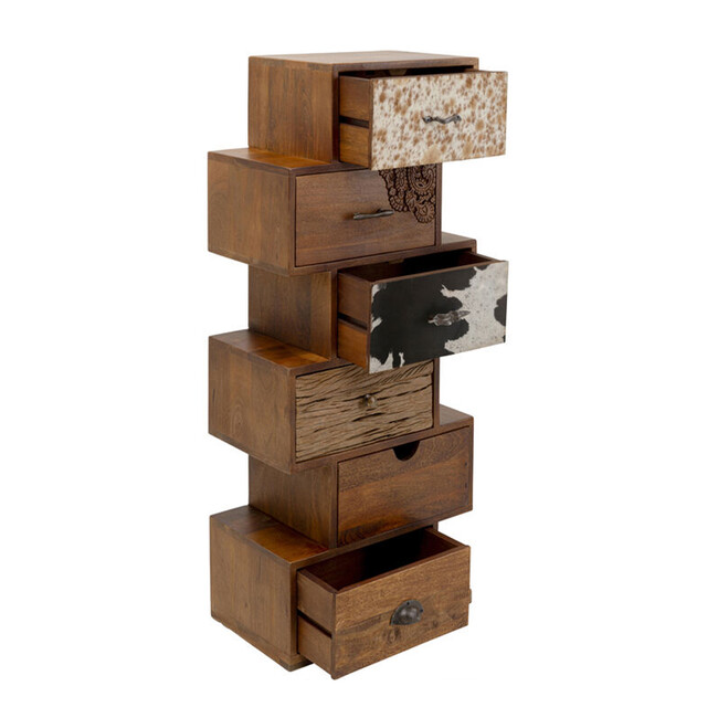 ロデオジグザグ（6Drw） キャビネット 