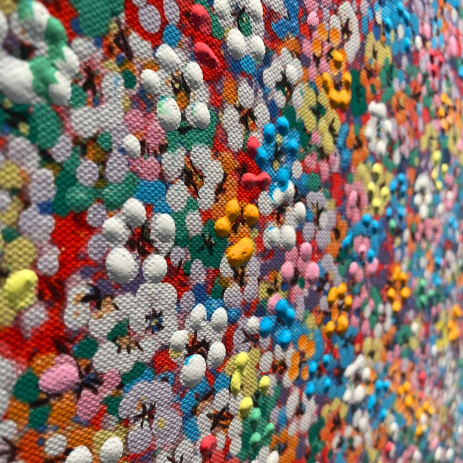 フライングエレファント アットナイト 80x100cm キャンバスピクチャー 