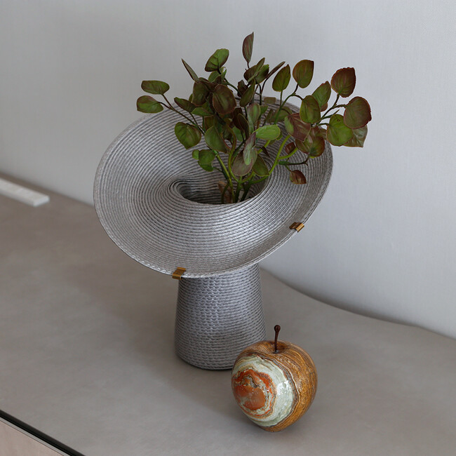 【新仕様】Lapel （ラペル）フラワーベース S gray（2クリップ） * gray