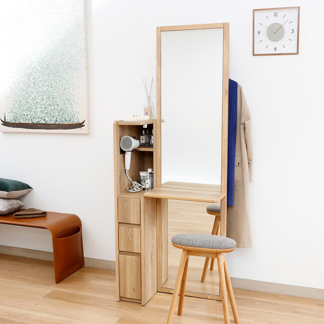 コンパクト ドレッサー（OAK色） 