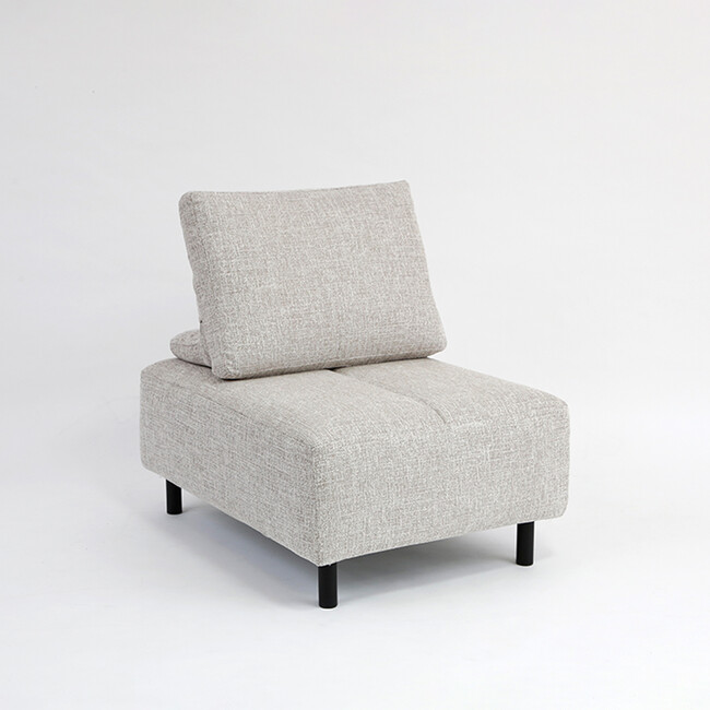 NESSO（ネッソ）オットマン ＋ クッションレスト（本体：ES01） NSO-19N-BK(J200LGL) + NSO-55Ｎ(J200LGL)