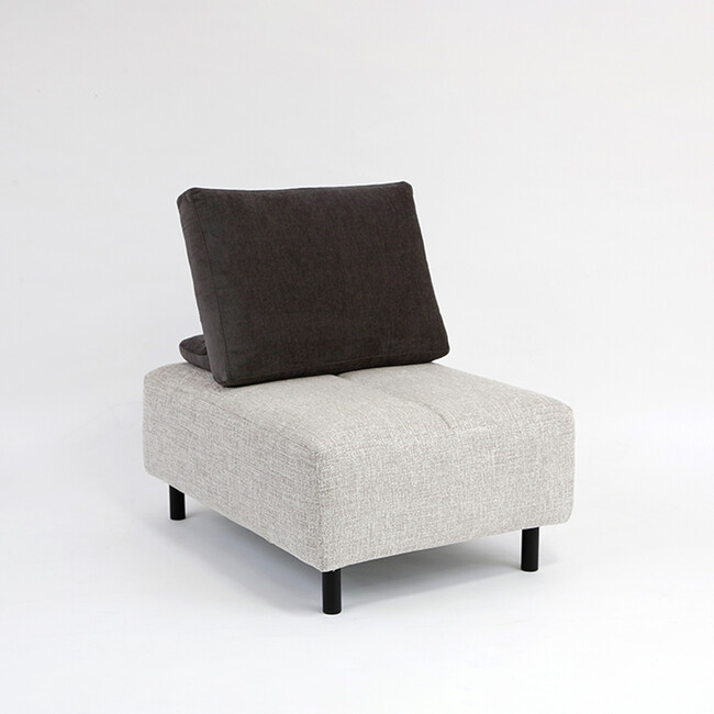 NESSO（ネッソ）オットマン ＋ クッションレスト（本体：ES01） NSO-19N-BK(J200LGL) + NSO-55Ｎ(J226GL)