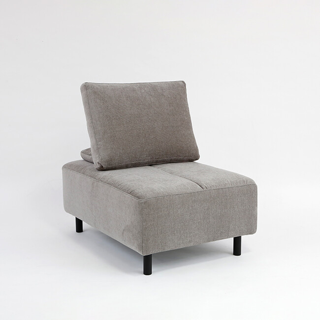 NESSO（ネッソ）オットマン ＋ クッションレスト（本体：ES01） NSO-19N-BK(J225LGL) + NSO-55Ｎ(J225LGL)