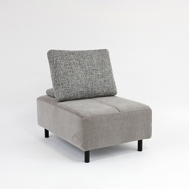 NESSO（ネッソ）オットマン ＋ クッションレスト（本体：ES01） NSO-19N-BK(J225LGL) + NSO-55Ｎ(J202DGL)