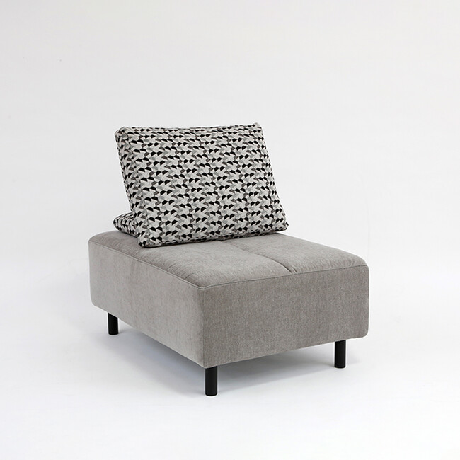 NESSO（ネッソ）オットマン ＋ クッションレスト（本体：J225LGL） NSO-19N-BK(J225LGL) + NSO-55Ｎ(ES02)