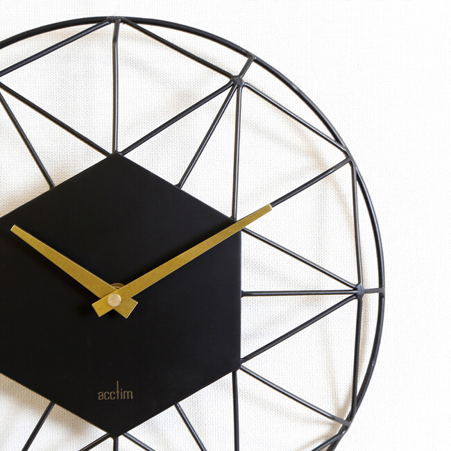 Alva Black ウォールクロック 