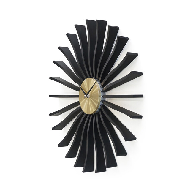 ジョージネルソン　フラッタークロック　時計（マットブラック） 