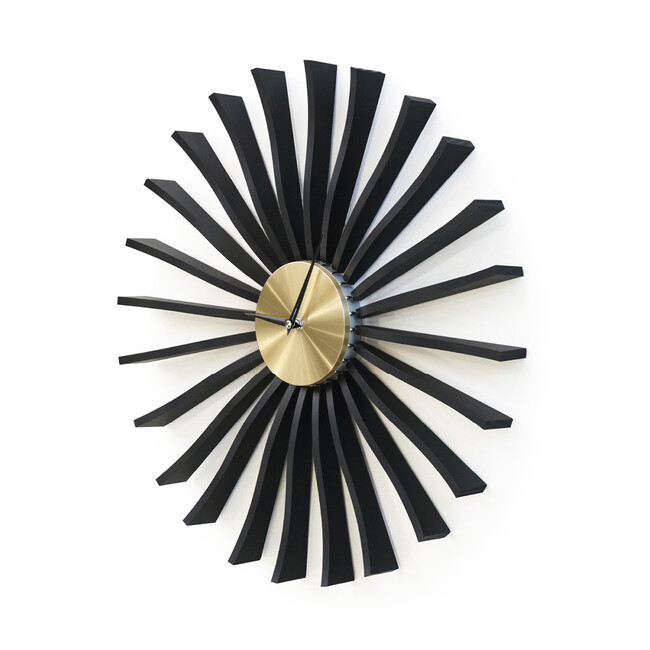 ジョージネルソン　フラッタークロック　時計（マットブラック） 