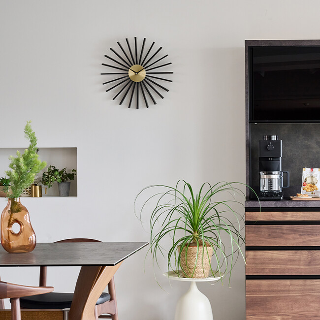 ジョージネルソン　フラッタークロック　時計（マットブラック） 