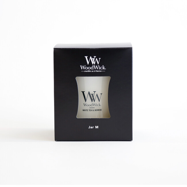 WoodWick（ウッドウィック） ジャーM キャンドル （ラベンダースパ） ジャーＭ ホワイトティー＆ジャスミン