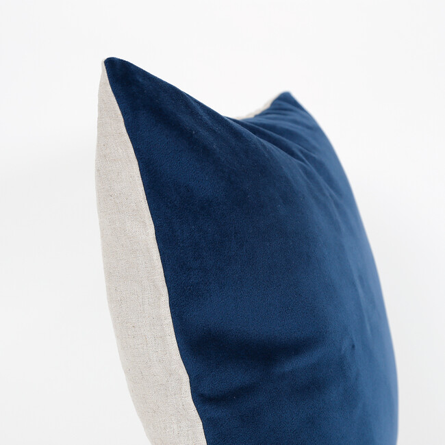 ベロア クッションカバー（グリーン） 45×45cm ブルー