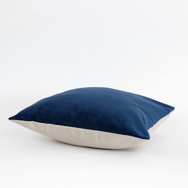 ベロア クッションカバー（グリーン） 45×45cm ブルー