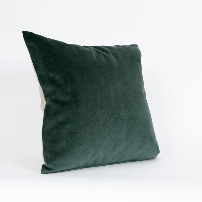 ベロア クッションカバー（グリーン） 45×45cm グリーン