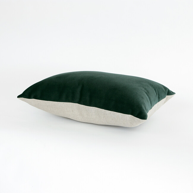ベロア クッション（グリーン） 30×45cm（中材込み） グリーン