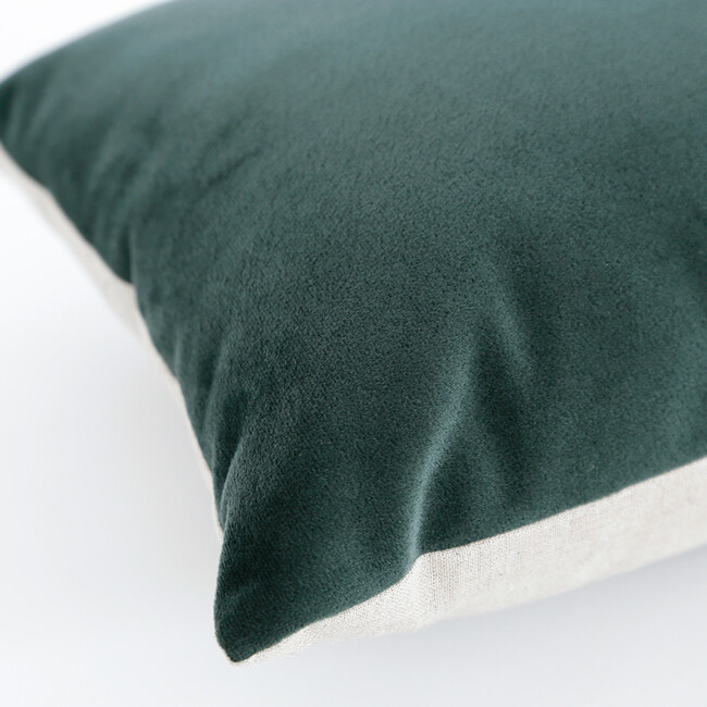 ベロア クッション（グリーン） 30×45cm（中材込み） グリーン
