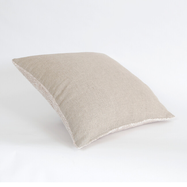 ブークレー クッションカバー（グレー） 50×50cm 裏面：麻