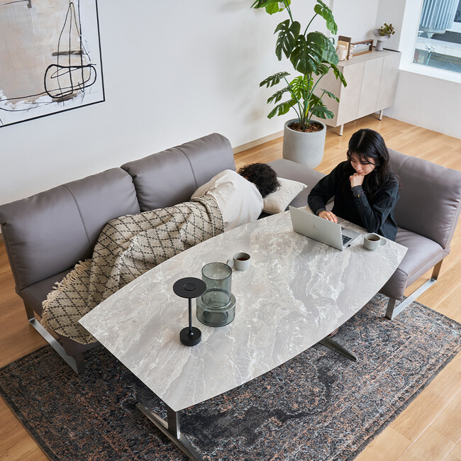 Baryon（バリオン）3Pソファ（スレートグレー）* 