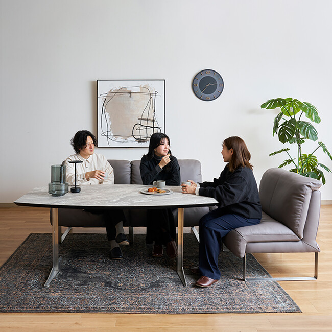 Baryon（バリオン）3Pソファ（スレートグレー）* 