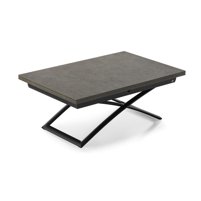 カリガリス コヌビア マジックジェー 伸長・昇降式リビングテーブル ／ Calligaris connubia MAGIC-J Table [CB5041-A] P94/P13E P15/P11E　マットブラック/ヴルカーノ