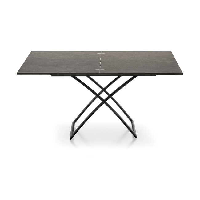 カリガリス コヌビア マジックジェー 伸長・昇降式リビングテーブル ／ Calligaris connubia MAGIC-J Table [CB5041-A] P94/P13E P15/P11E　マットブラック/ヴルカーノ