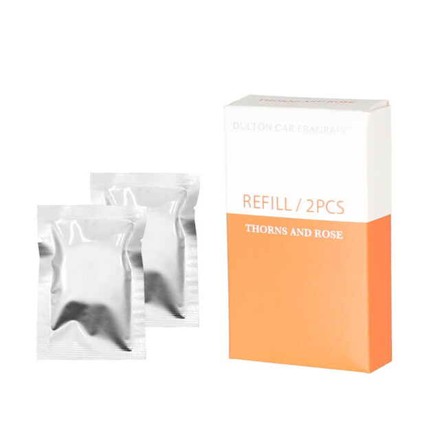 CAR FRAGRANCE REFILL（カーフレグランス 交換用リフィル） バラの甘美な香りの中に、時折顔をのぞかせる鋭さと爽やかさが魅力。