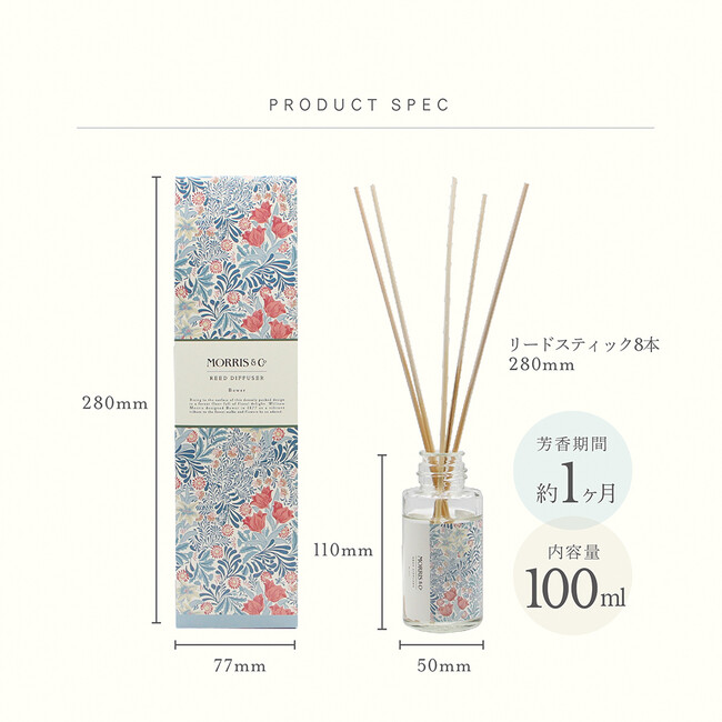 MORRIS&Co FLORAL COLLECTION リードディフューザー（バウアー） 
