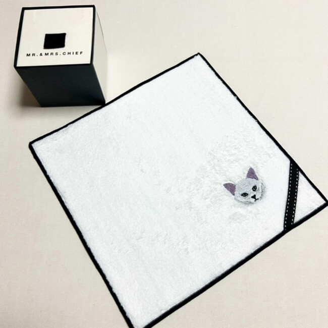 NEKO ハンカチ　ロシアンブルー 