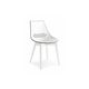 カリガリス コヌビア ジャム ダイニングチェア（木脚） ／ Calligaris connubia Jam Dining chair[CB1486] 1枚目画像　シートカラー：P799-P837 ホワイト・トープ / 脚カラー：P94 ホワイト