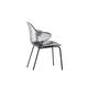 カリガリス サントロペ ダイニングチェア (メタル脚) ／ Calligaris SAINT TROPEZ Dining chair[CS1845] P20P 座面カラー：P266 スモークグレー/ 脚カラー：P1L ブラックニッケル