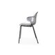 カリガリス サントロペ ダイニングチェア (メタル脚) ／ Calligaris SAINT TROPEZ Dining chair[CS1845] P24P 座面カラー：P266 スモークグレー/ 脚カラー：P1L ブラックニッケル